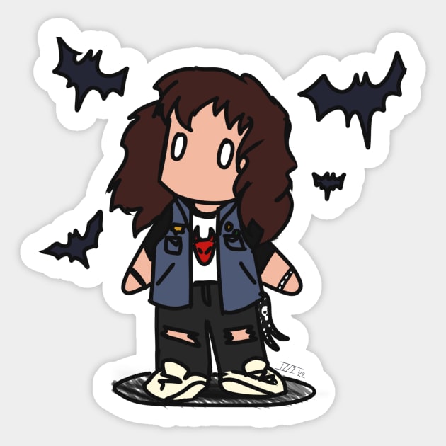 Eddie Munson Sticker by 1smolpotato